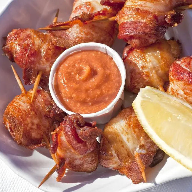 Garam Masala Bacon wrapped scollops